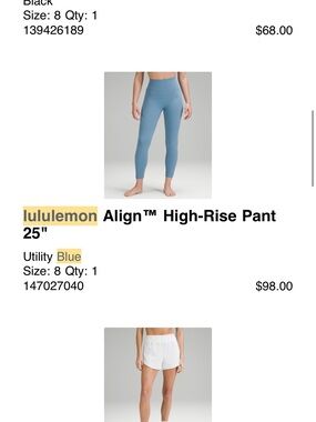 lululemon Align High-Rise 25" Pant — Utility Blue